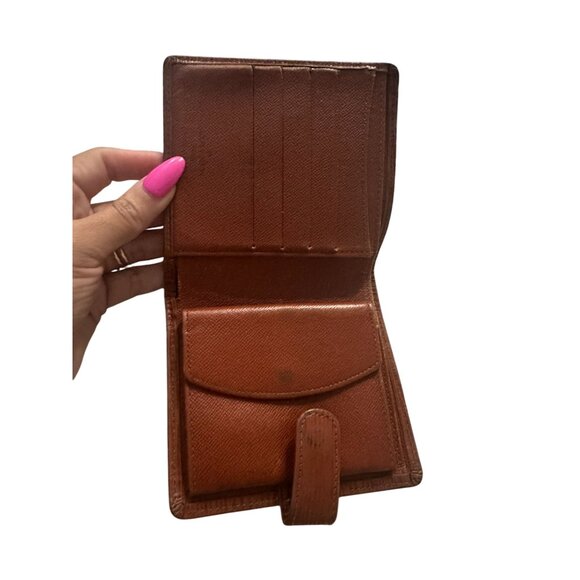 LOUIS VUITTON Womens Brown Epi Leather Snap Wallet - Picture 5 of 9